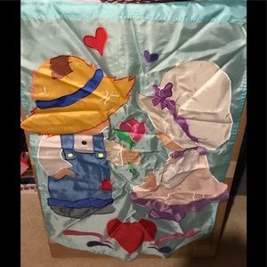 Festive Holiday Flag.  Happy Valentine’s Day